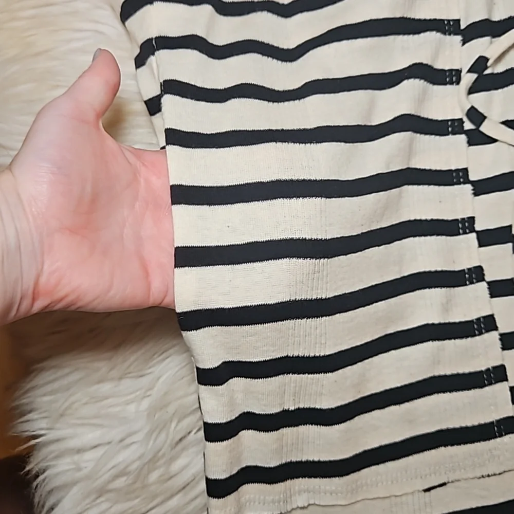 **Free People “Bon Voyage” Stripe Set – Size Medium (Top & Pants)**